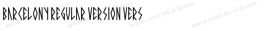 Barcelony Regular Version Version 1字体转换
